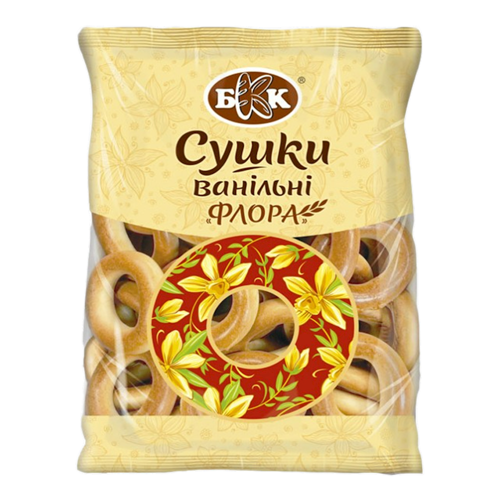 Рогалики Сушка Ваниль Флора – Упаковка – 10,6 унций (300 гр)